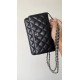 CHANEL WOC Wallet On Chain Caviar Black with Silver Hardware