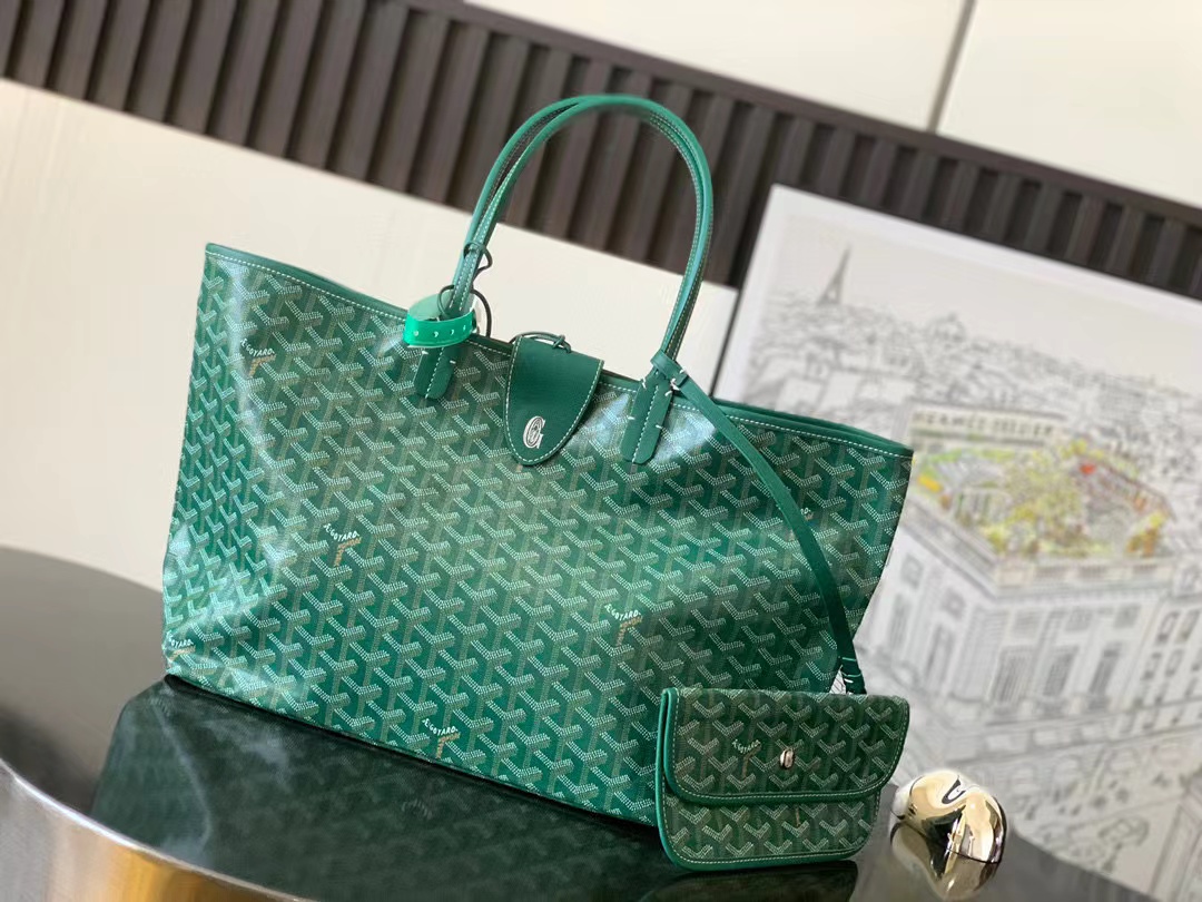 Goyard Saint Louis Green-PM size (28cmX15cmX34cm)