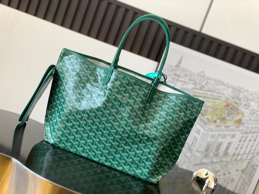 Goyard Saint Louis Green-PM size (28cmX15cmX34cm)