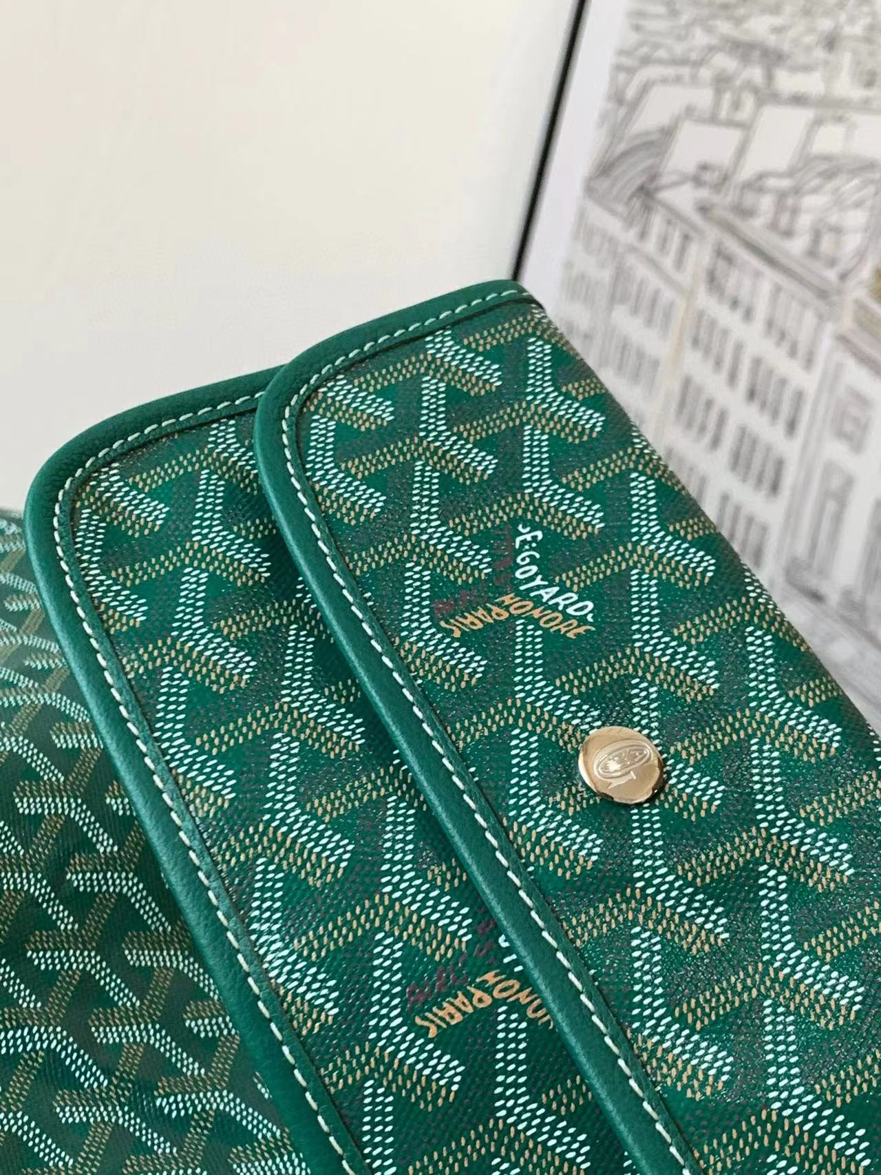 Goyard Saint Louis Green-PM size (28cmX15cmX34cm)