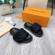 Louis Vuitton Slippers in Black 