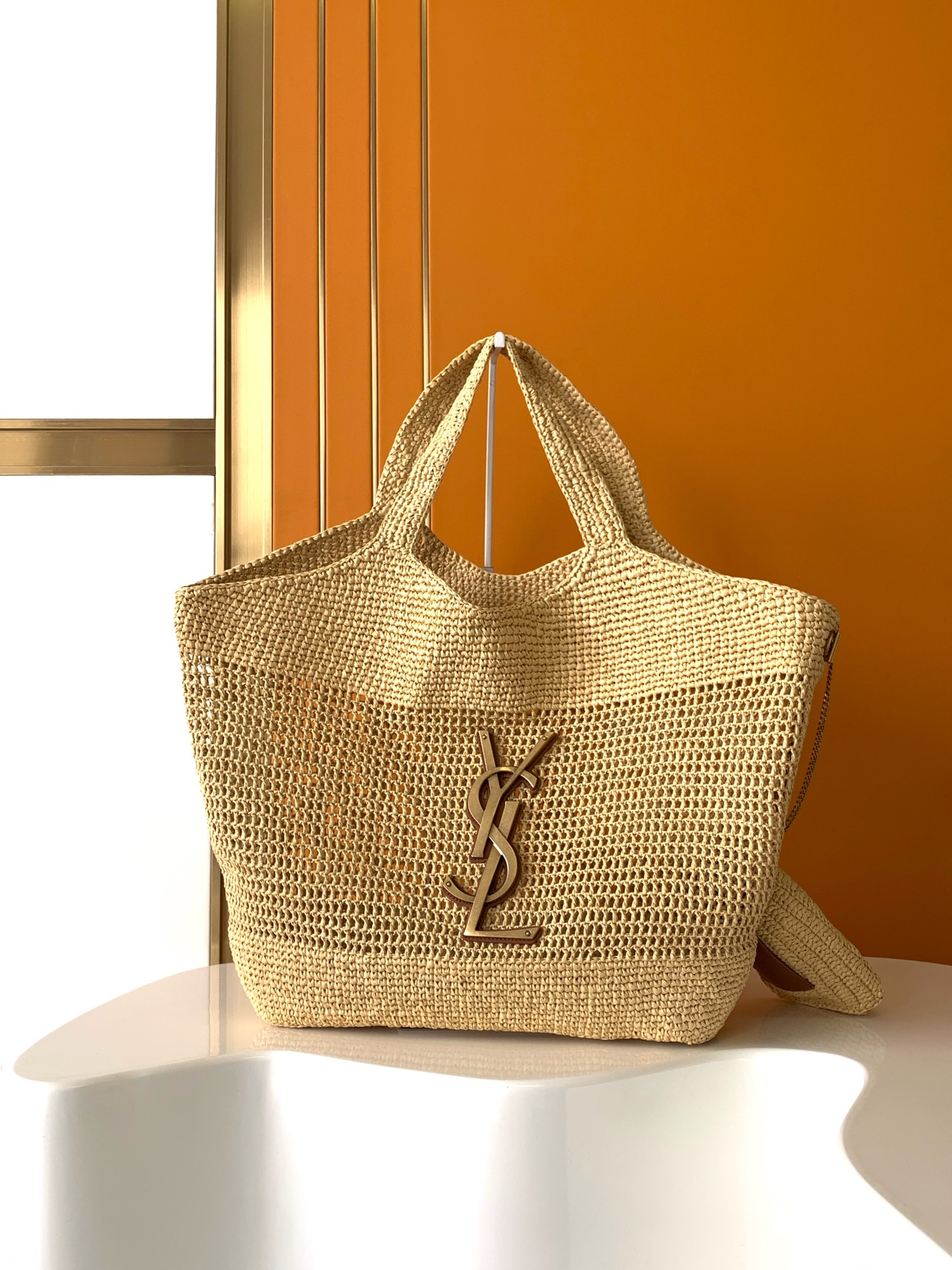 YSL ICARE made of Raffia