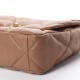 CHANEL Lambskin Quilted Large 19 Flap Brown