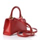 BALENCIAGA Shiny Box Calfskin Hourglass Top Handle Bag XS Bright Red