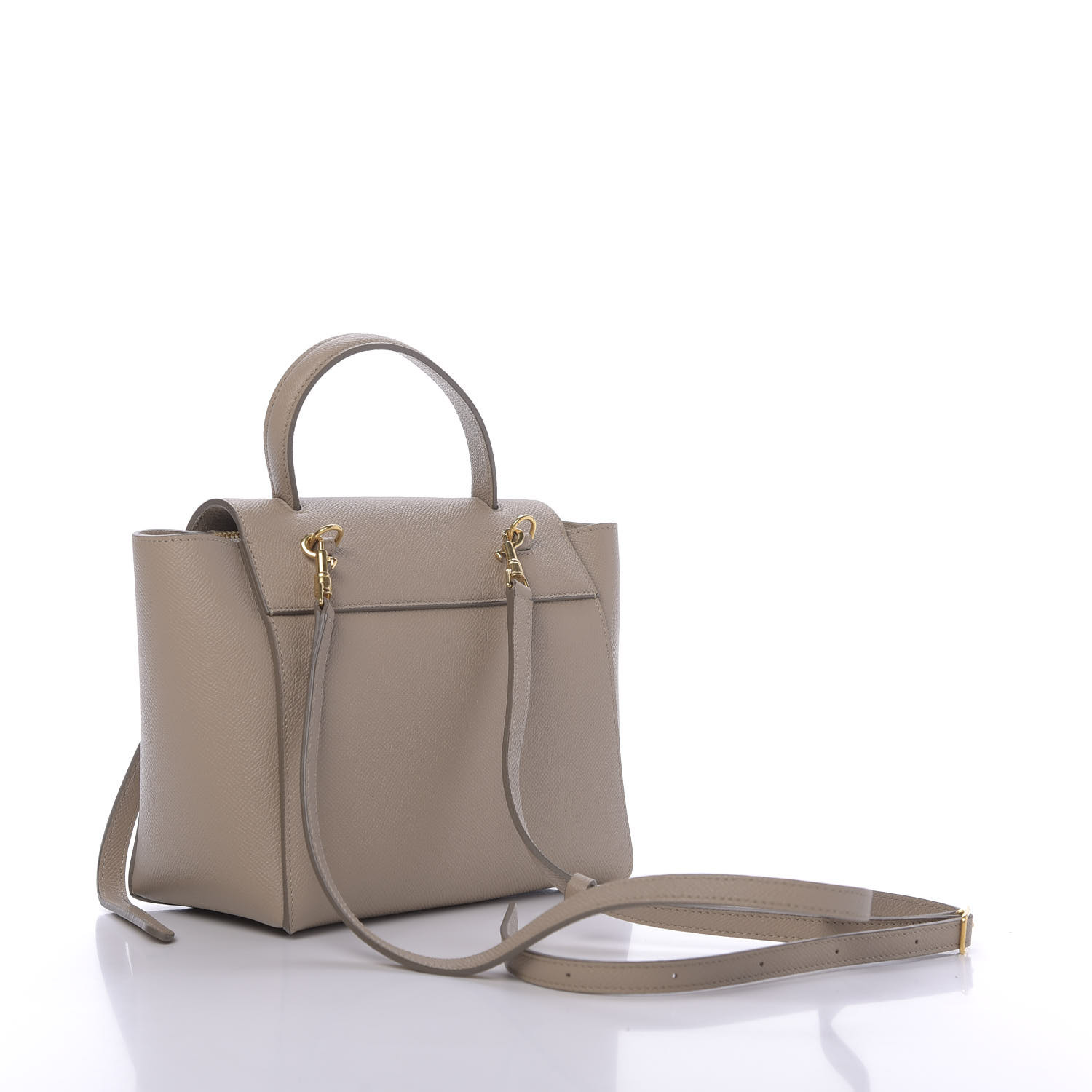 CELINE Grained Calfskin Nano Belt Bag Light Taupe