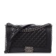 CHANEL Lambskin Quilted New Medium Boy Flap Black