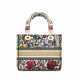 Dior Lady D-Lite five-pattern embroidery garden flower handbag