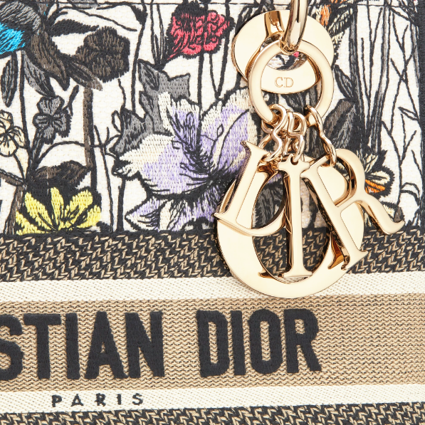 Dior Lady D-Lite five-pattern embroidery garden flower handbag