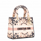 Dior phantom powder light gold embroidery series Lady bag