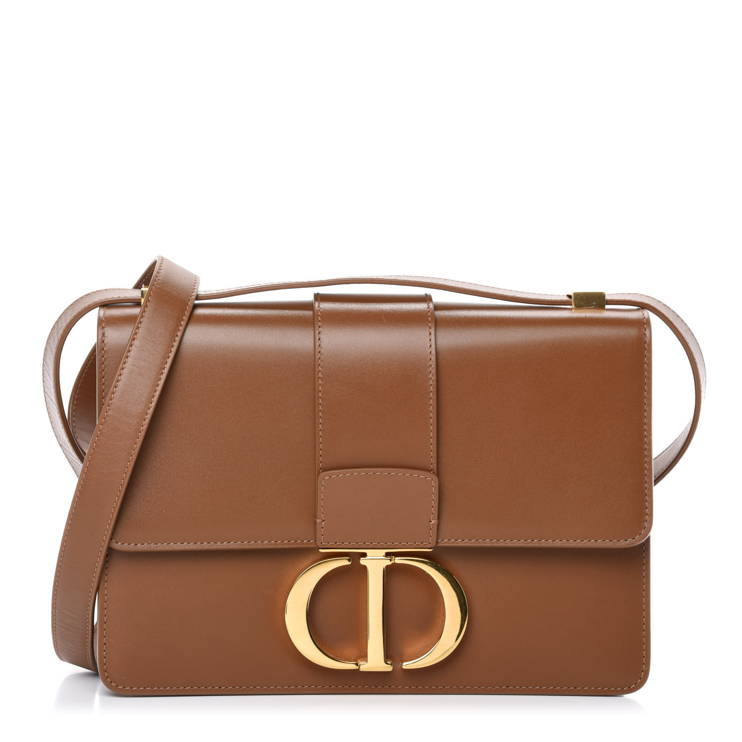 DIOR Smooth Calfskin Montaigne 30 Flap Brown