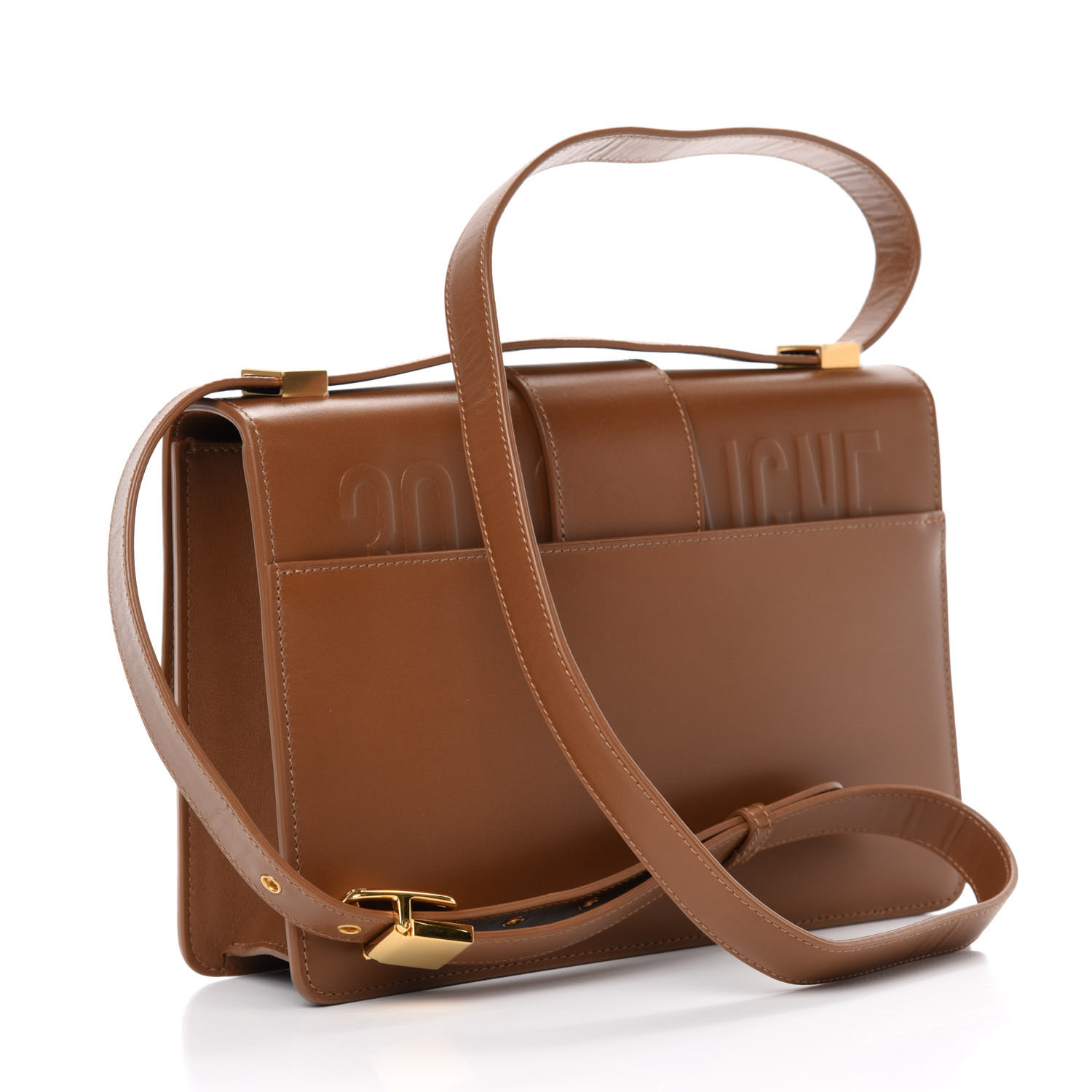 DIOR Smooth Calfskin Montaigne 30 Flap Brown