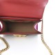 GUCCI GG Supreme Monogram Small Padlock Shoulder Bag Hibiscus Pink