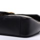 GUCCI Calfskin Matelasse Small GG Marmont Black