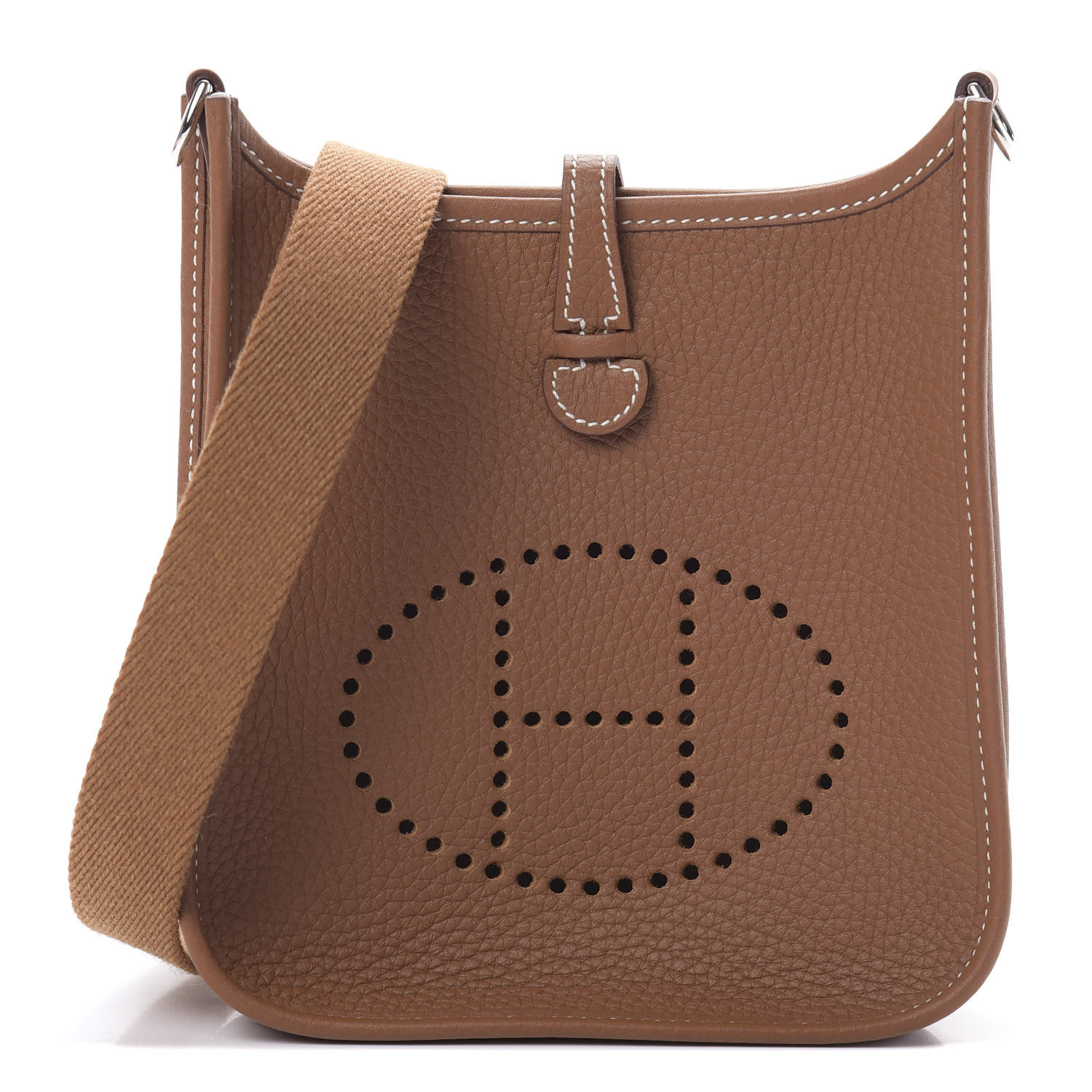 HERMES Taurillon Clemence Evelyne 16 TPM Gold