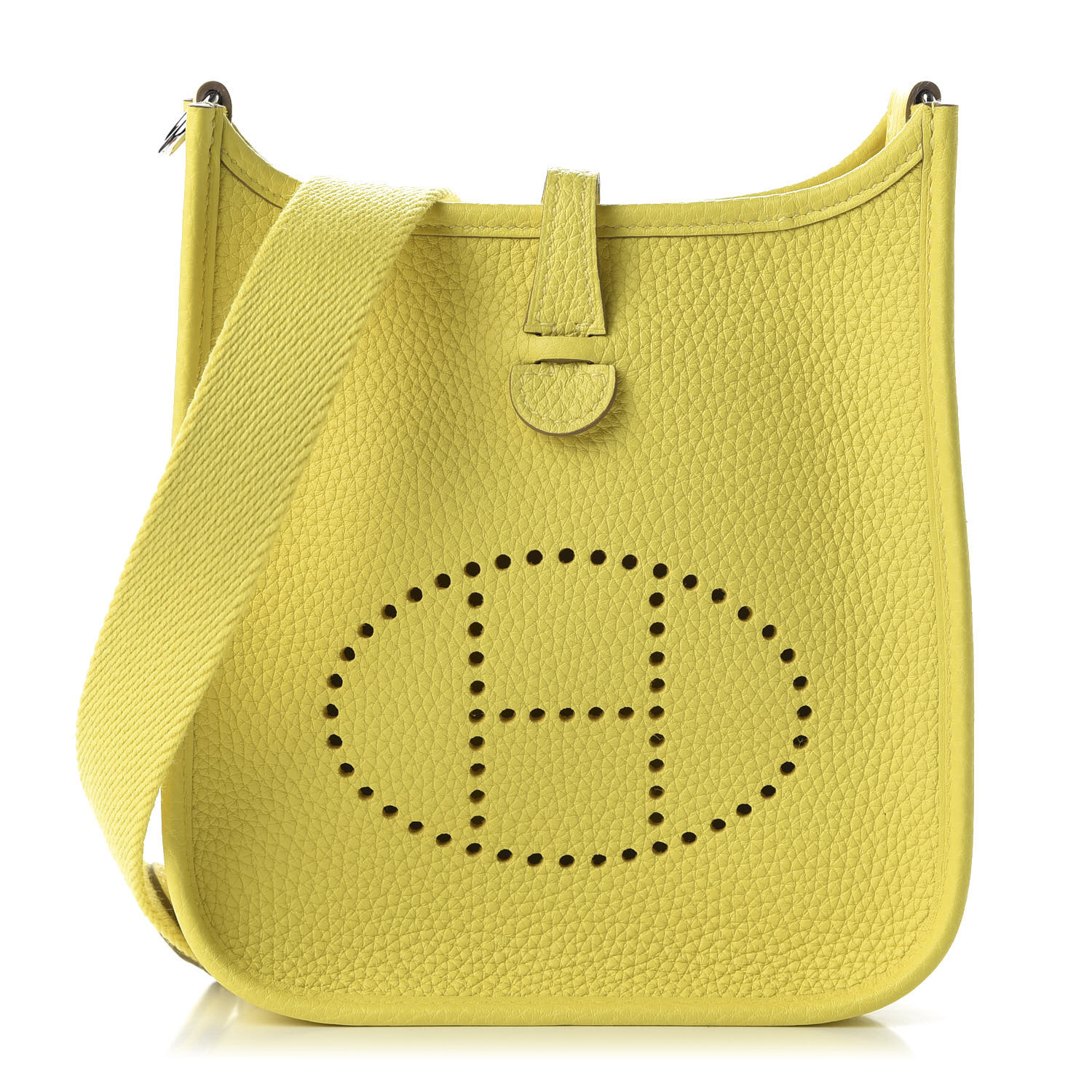 HERMES Taurillon Clemence Evelyne 16 TPM Lime 