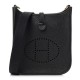 HERMES Taurillon Clemence Evelyne 16 TPM Black