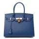 HERMES Madame Calfskin Birkin 30 Sellier Deep Blue