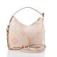 LOUIS VUITTON Empreinte Monogram Giant Marshmallow Hobo Cream Saffron