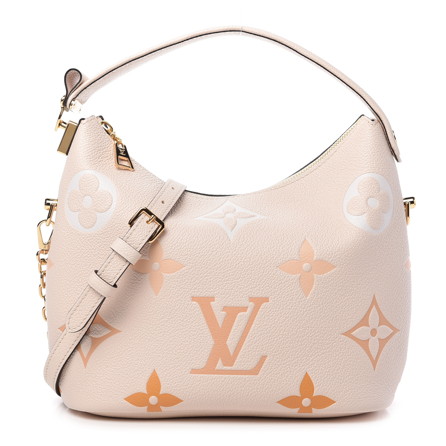 LOUIS VUITTON Empreinte Monogram Giant Marshmallow Hobo Cream Saffron