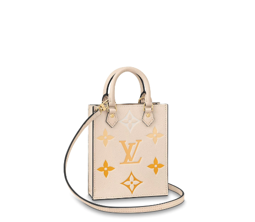 Louis Vuitton Petit Sac Plat Handbag Gradient Yellow