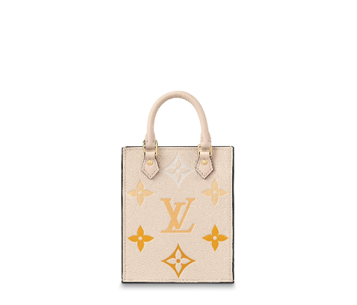 Louis Vuitton Petit Sac Plat Handbag Gradient Yellow