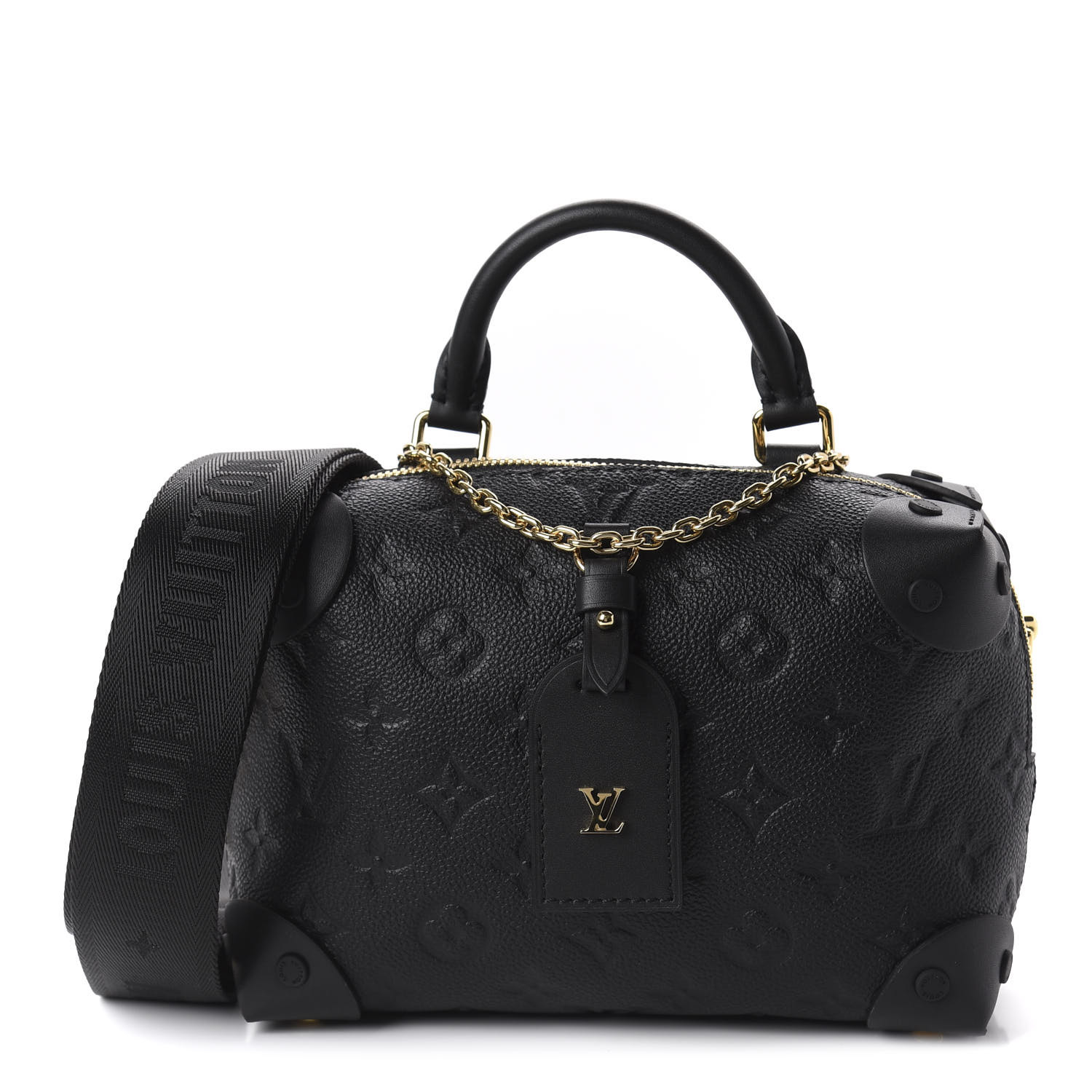 LOUIS VUITTON Empreinte Petite Malle Souple Black M45393 (20x14x7.5cm)