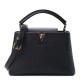 LOUIS VUITTON Taurillon Capucines BB Black