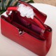 LOUIS VUITTON Taurillon Capucines BB Rubis