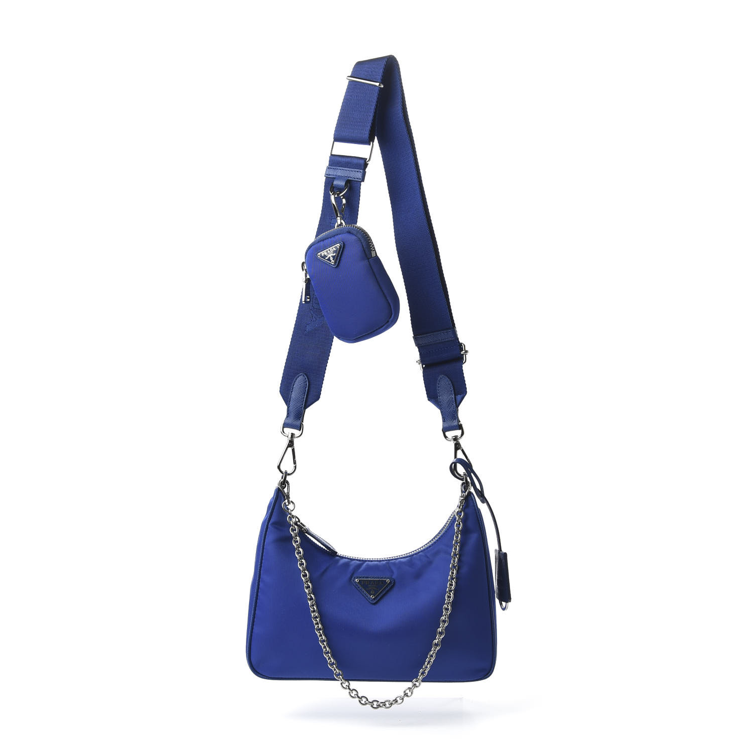 PRADA Nylon Re-Edition 2005 Shoulder Bag Indaco